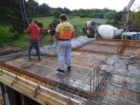Prva betonska ploča je izlivena